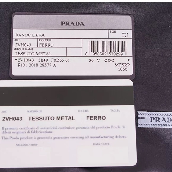 Auth NWT PRADA Silver Fabric Futuristic Bag - Picture 11 of 11